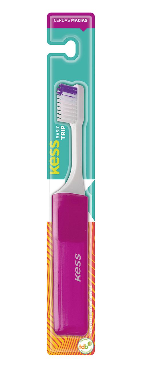 Escova Dental Compact Basic Viagem Kess