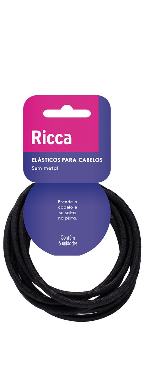 Elásticos Volume Hair Black Ricca