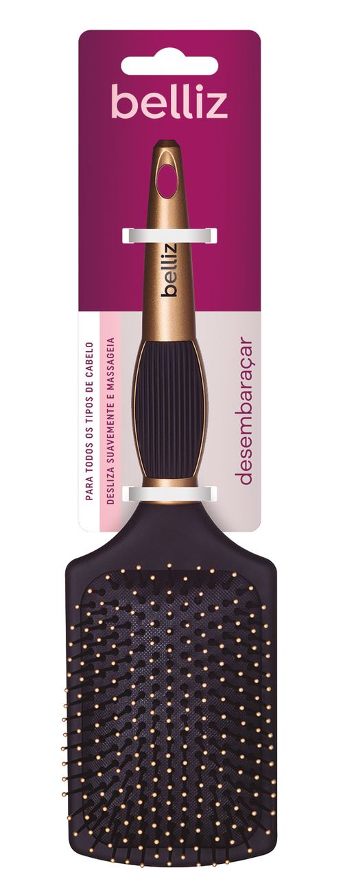 Escova Black & Gold Racket Belliz