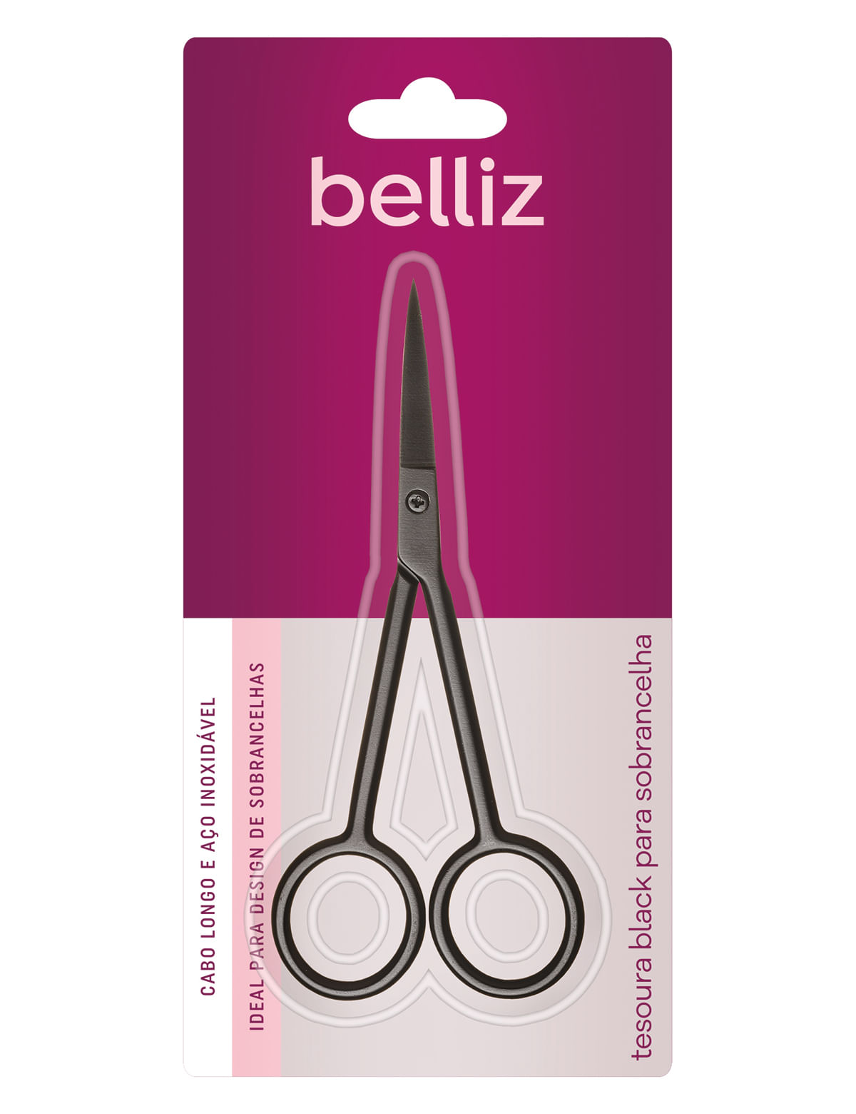 Tesoura Black Para Sobrancelha Belliz