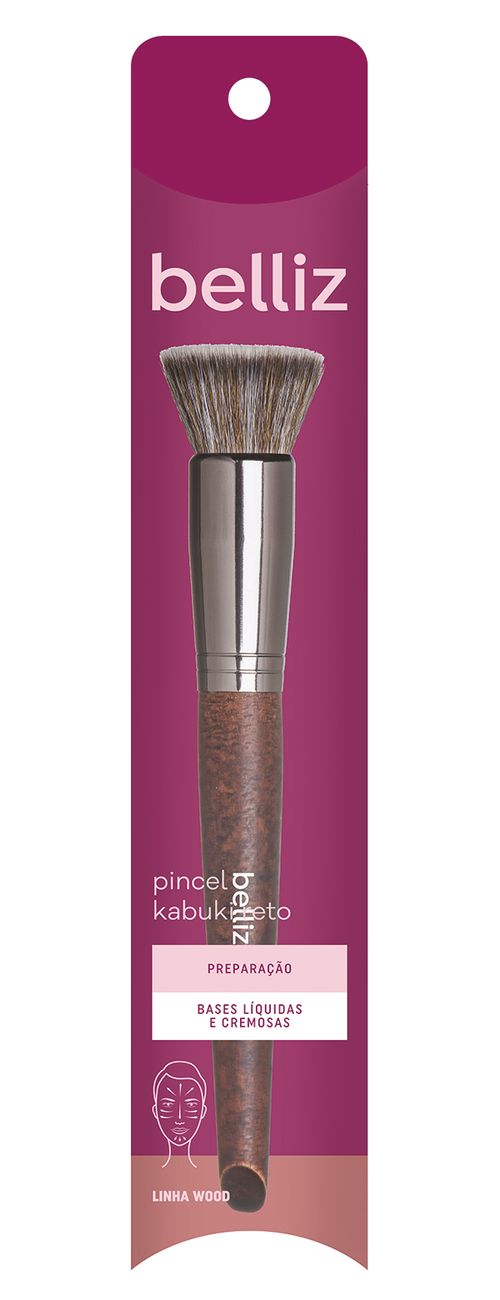 Pincel Wood Kabuki Reto Belliz