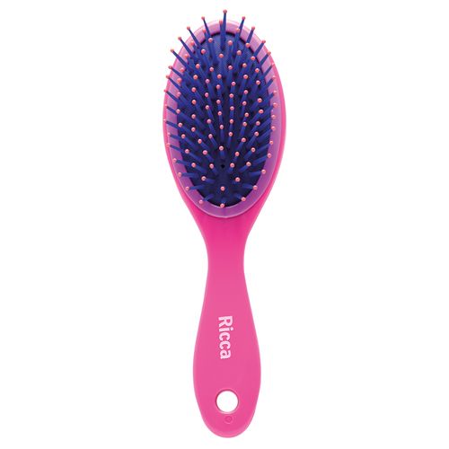 Escova Colors Oval Midi Pink Ricca