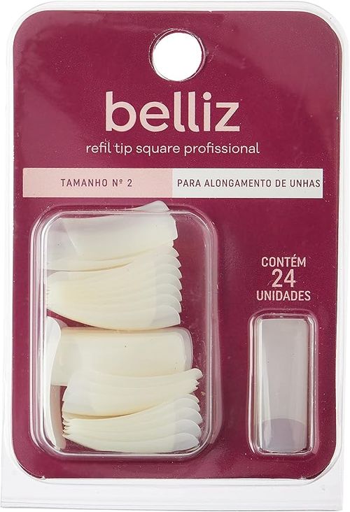 Unhas Refil Tip Square Tam. 2 Belliz