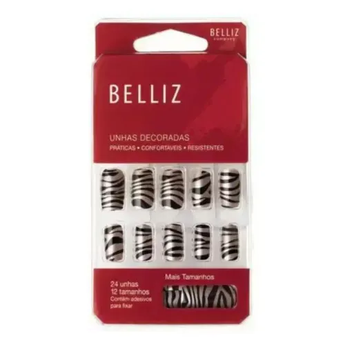Unhas Belliz Zebra