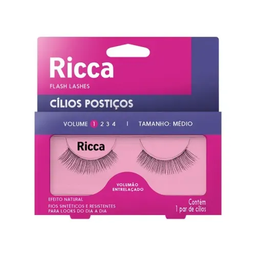 Cílios Ricca Vol. 01 Médio - 302