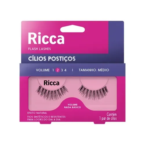 Cílios Ricca Vol. 02 Médio - 305