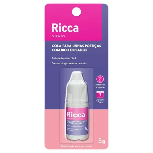 Cola Para Unhas Postiças Ricca 5G