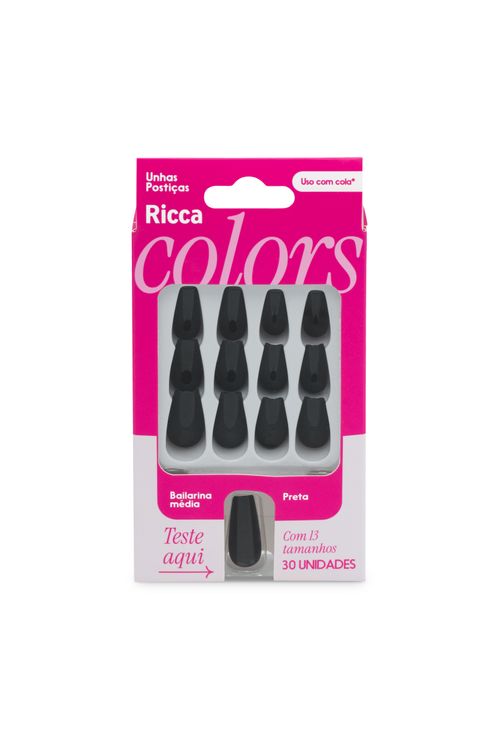 UNHAS RICCA BAILARINA MÉDIA PRETA