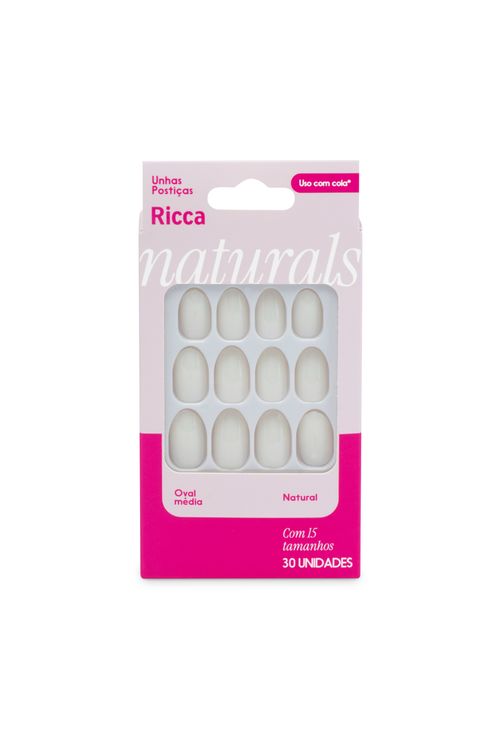 UNHAS RICCA OVAL MÉDIA NATURAL