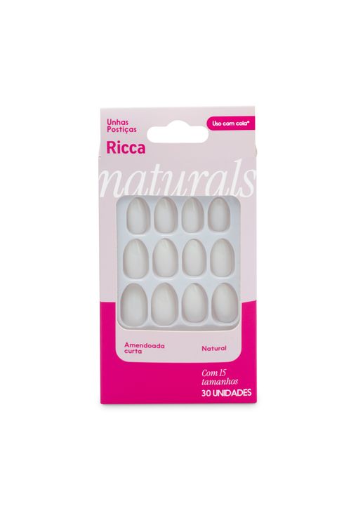UNHAS RICCA AMENDOADA CURTA NATURAL